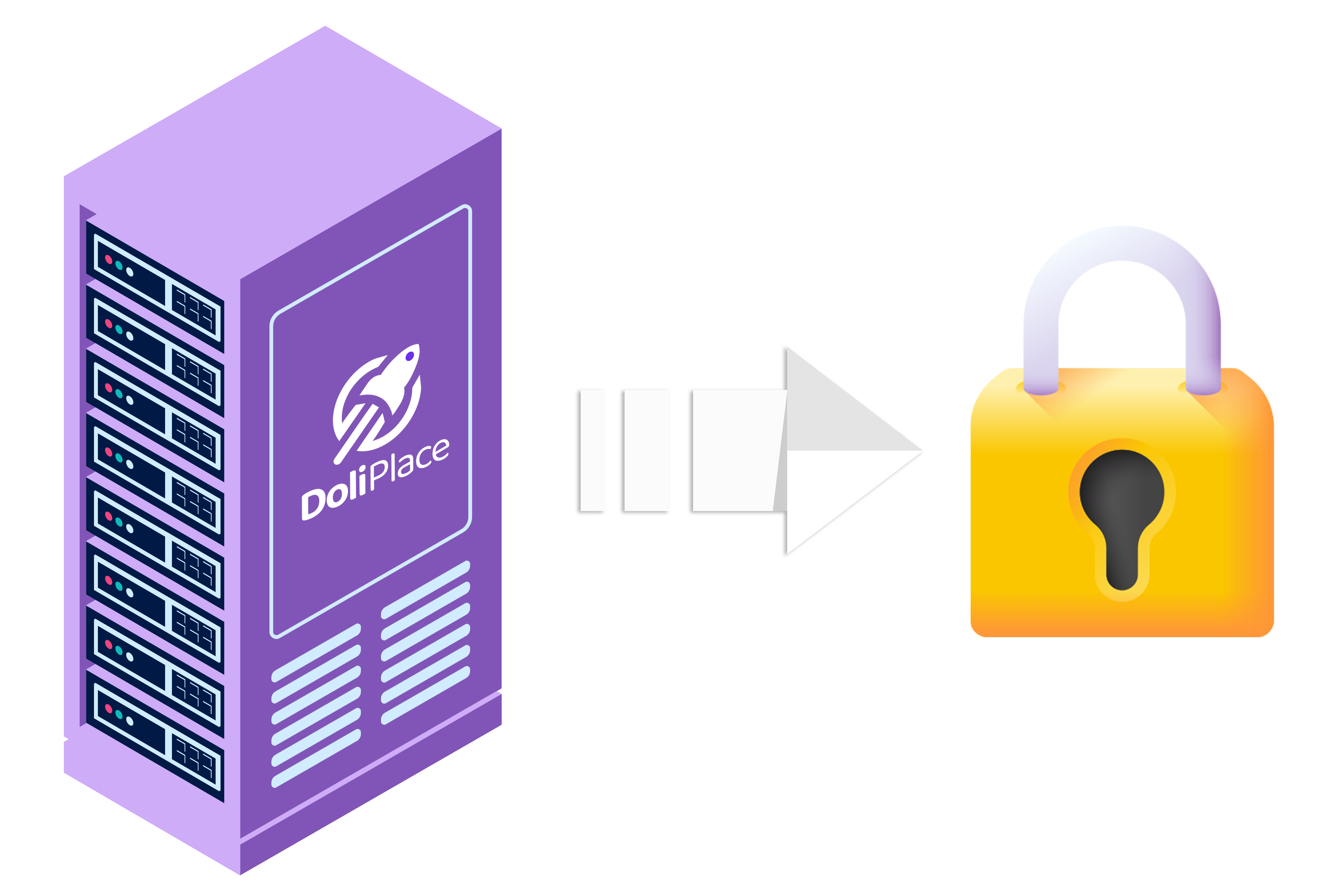 Visuel - Données sécurisées-DoliPlace